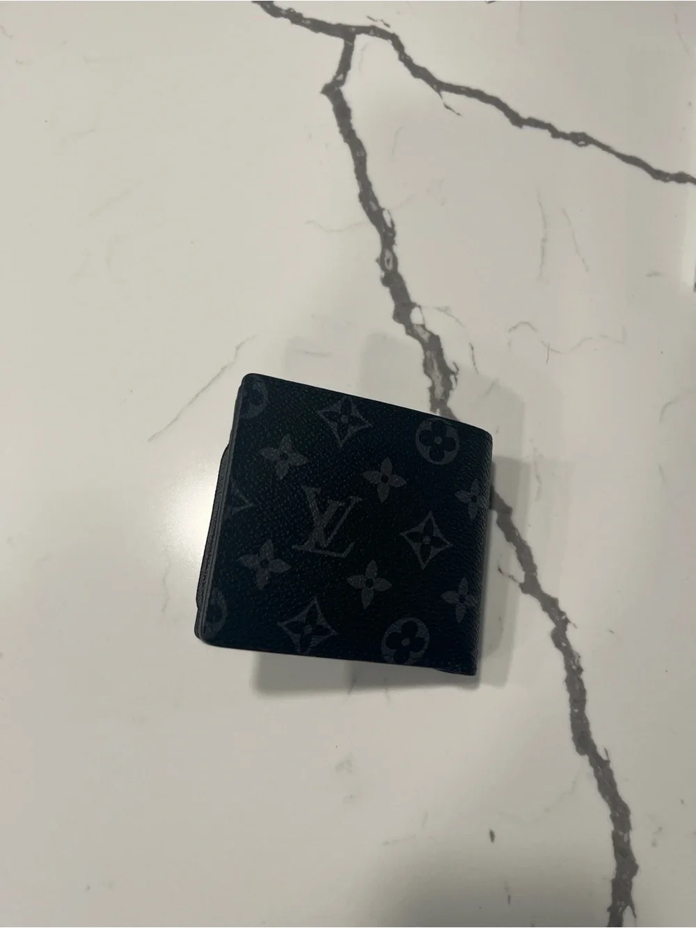 Louis Vuitton Monogram Bi-Fold Wallet in Black